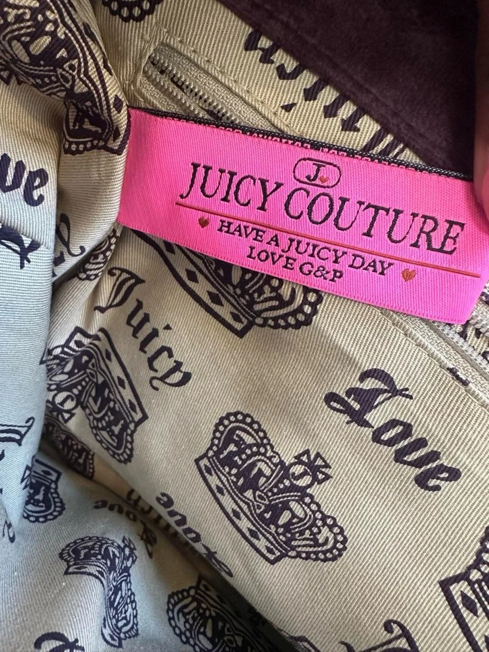2000s vintage juicy couture laptop bag